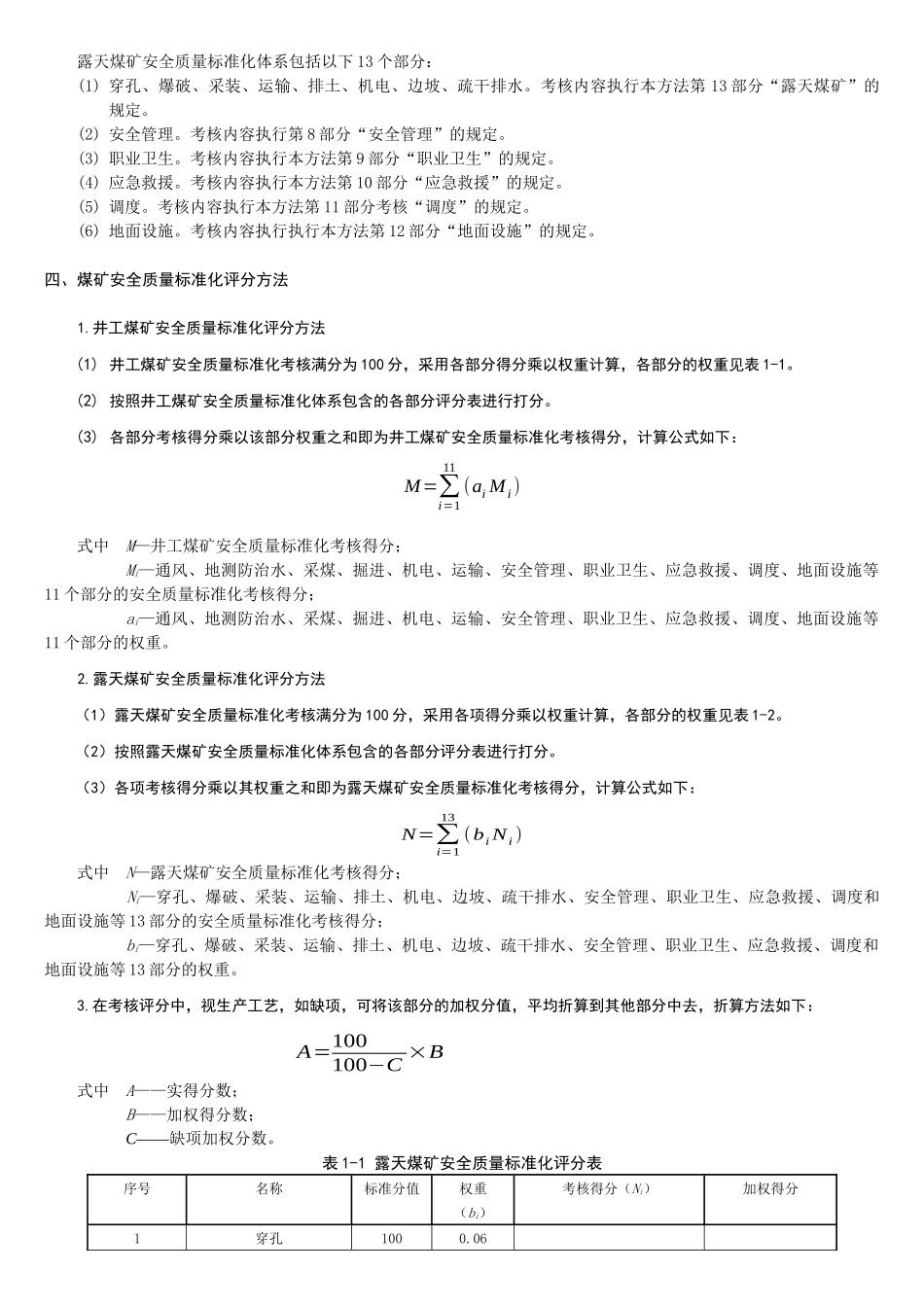 XXXX煤矿安全质量标准化基本要求及评分方法(试行)(1)_第3页