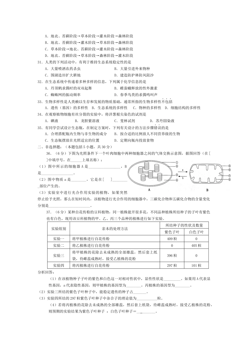 07-09江苏物理化学生物历史地理政治学业水平测试试卷(含答案)792120103_第3页