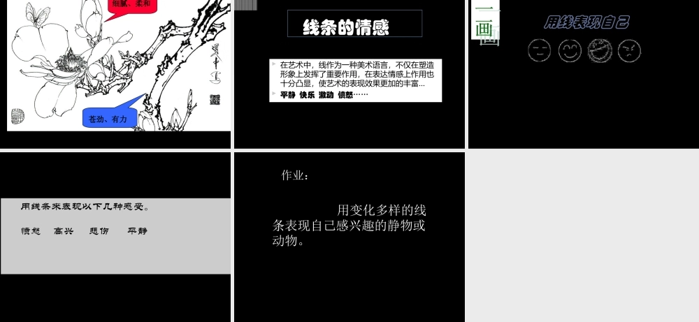 线条的艺术表现力