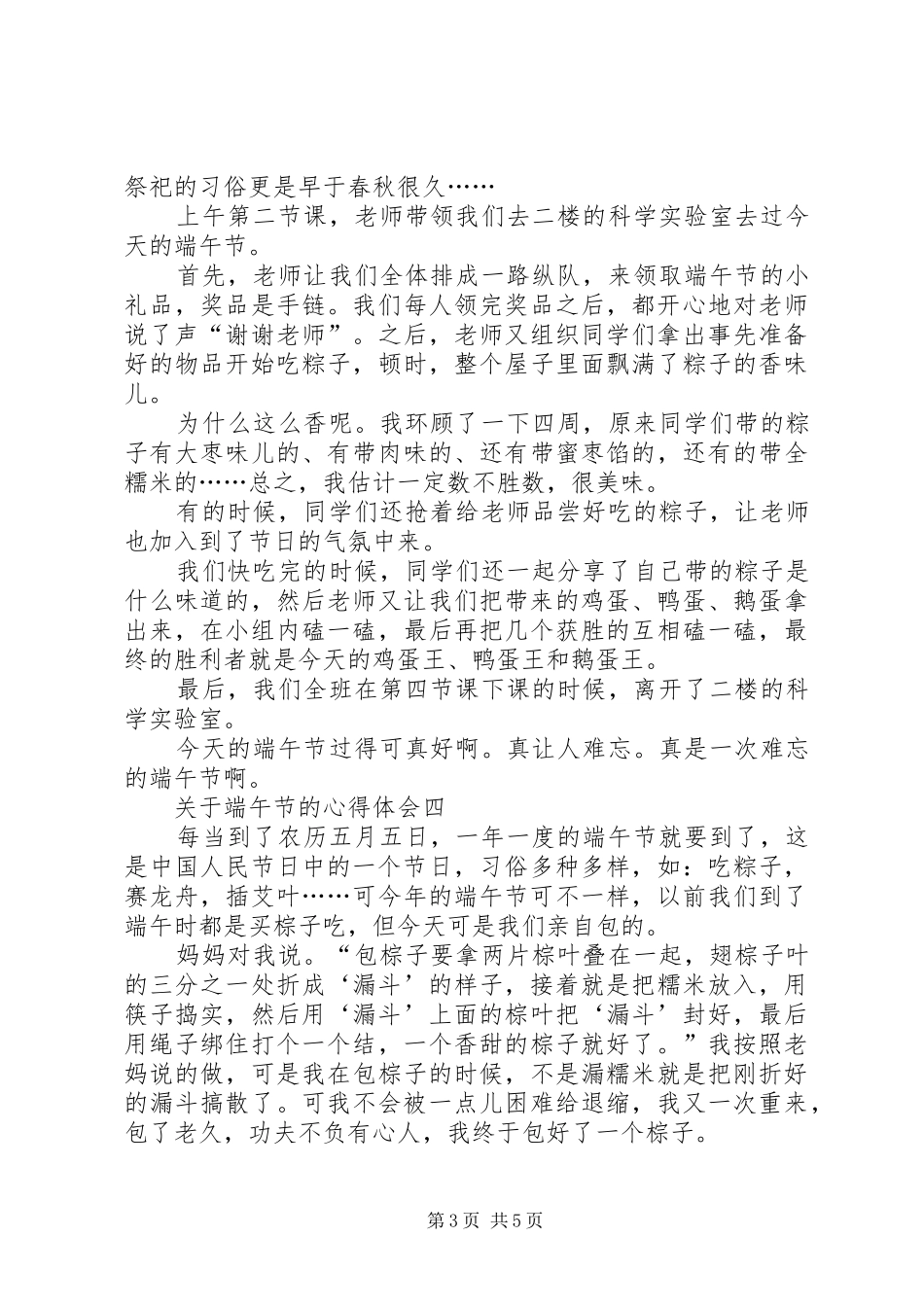 关于端午节的心得体会_第3页