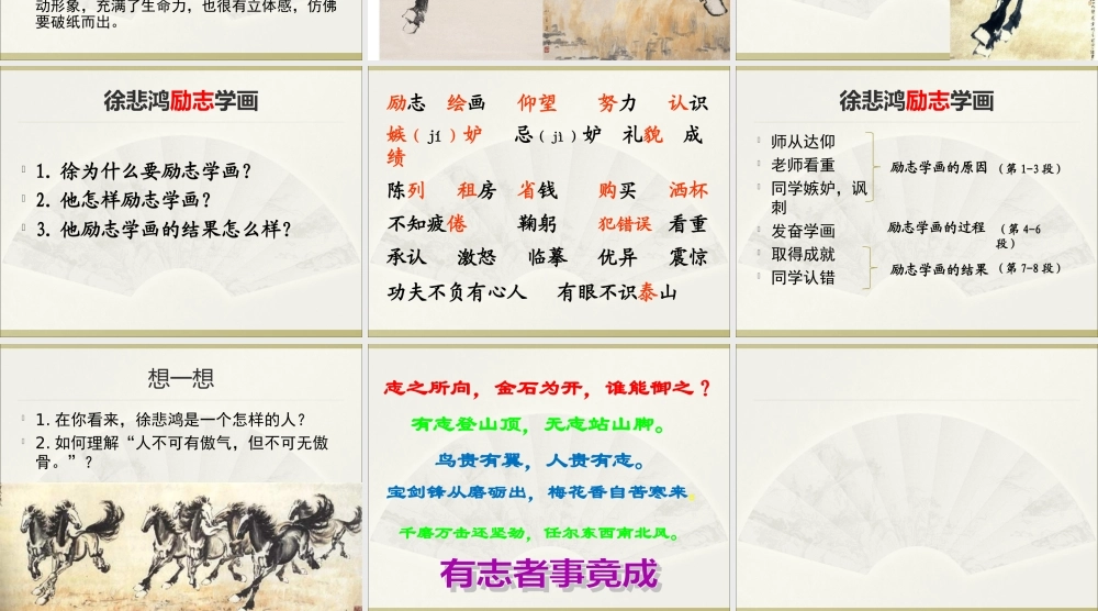 《徐悲鸿励志学画》