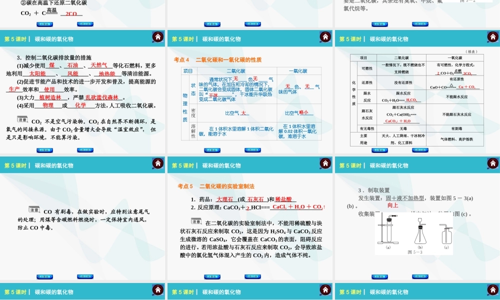 碳和碳的氧化物