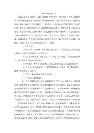 教师专业发展计划 (2)