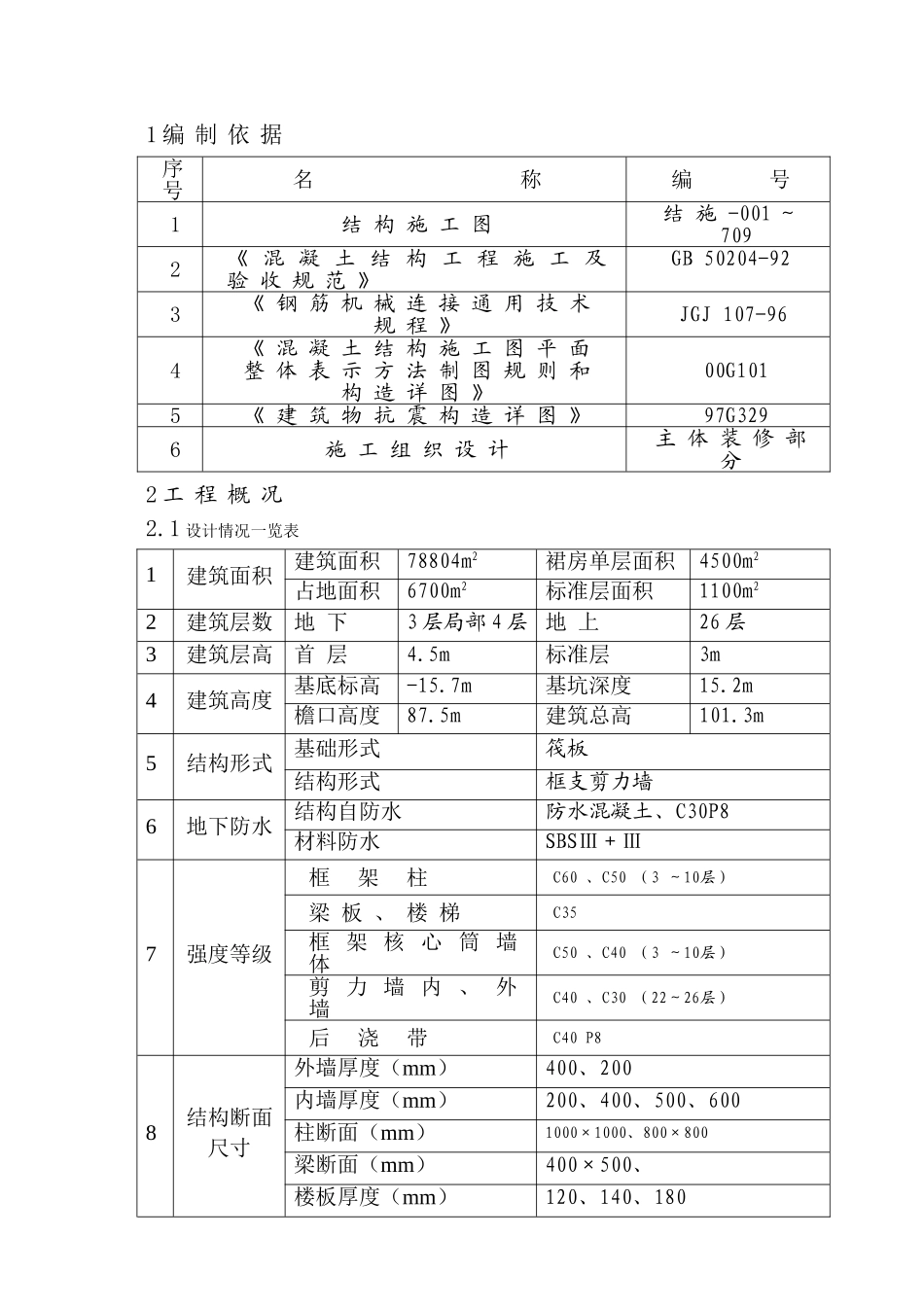集泰花园工程主体结构钢筋施工方案(DOC15页)_第1页