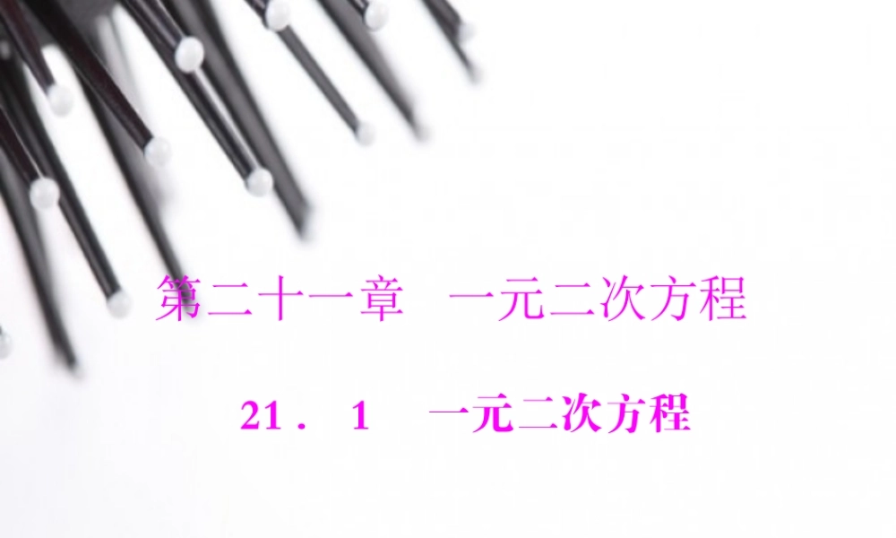 一元二次方程课件