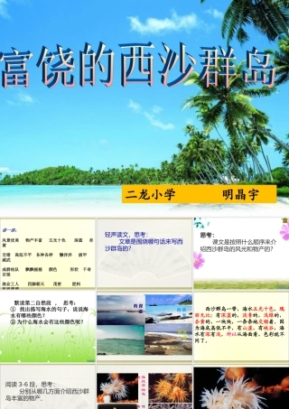 富饶的西沙群岛课件新