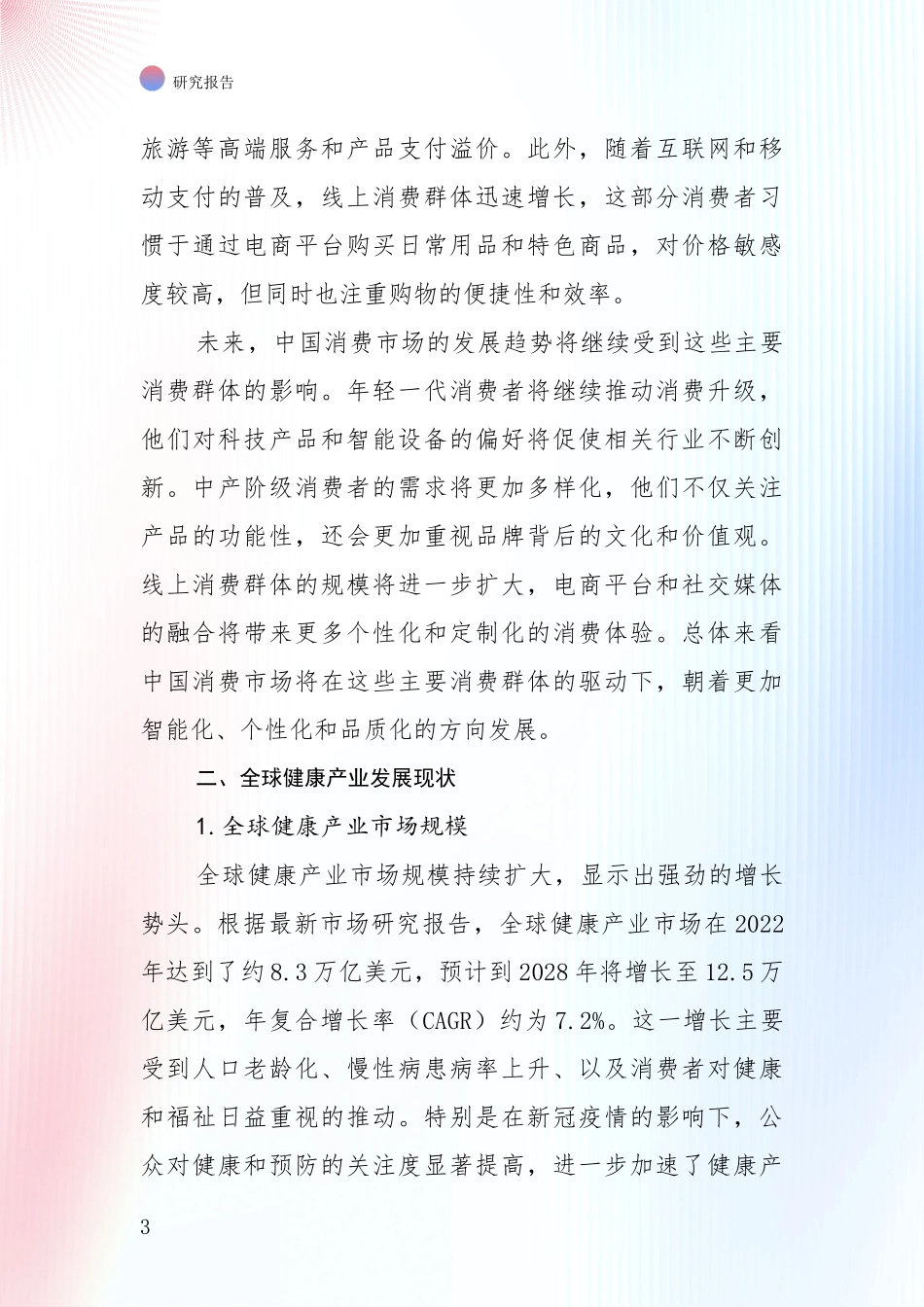 2024年-2025年健康产业市场发展前景分析深度研究报告_第3页