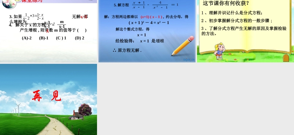 名校课件1631分式方程及解法