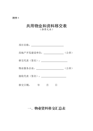 物业承接查验内容培训资料