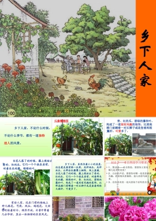 人教版四年级下册语文课件《乡下人家》 (2)