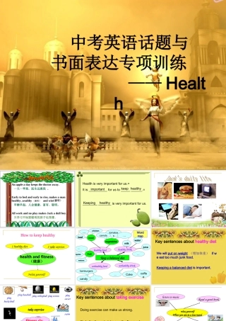 中考英语话题与书面表达专项训练课件