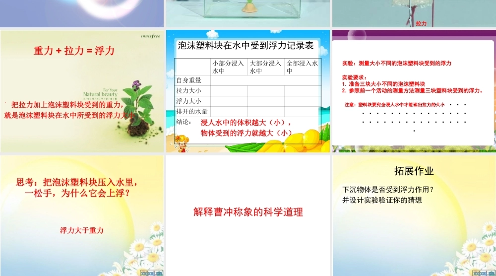 教科版小学科学五年级下册第一单元《浮力》课件