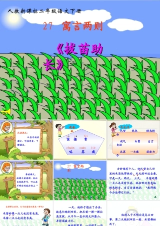 《揠苗助长》教学课件