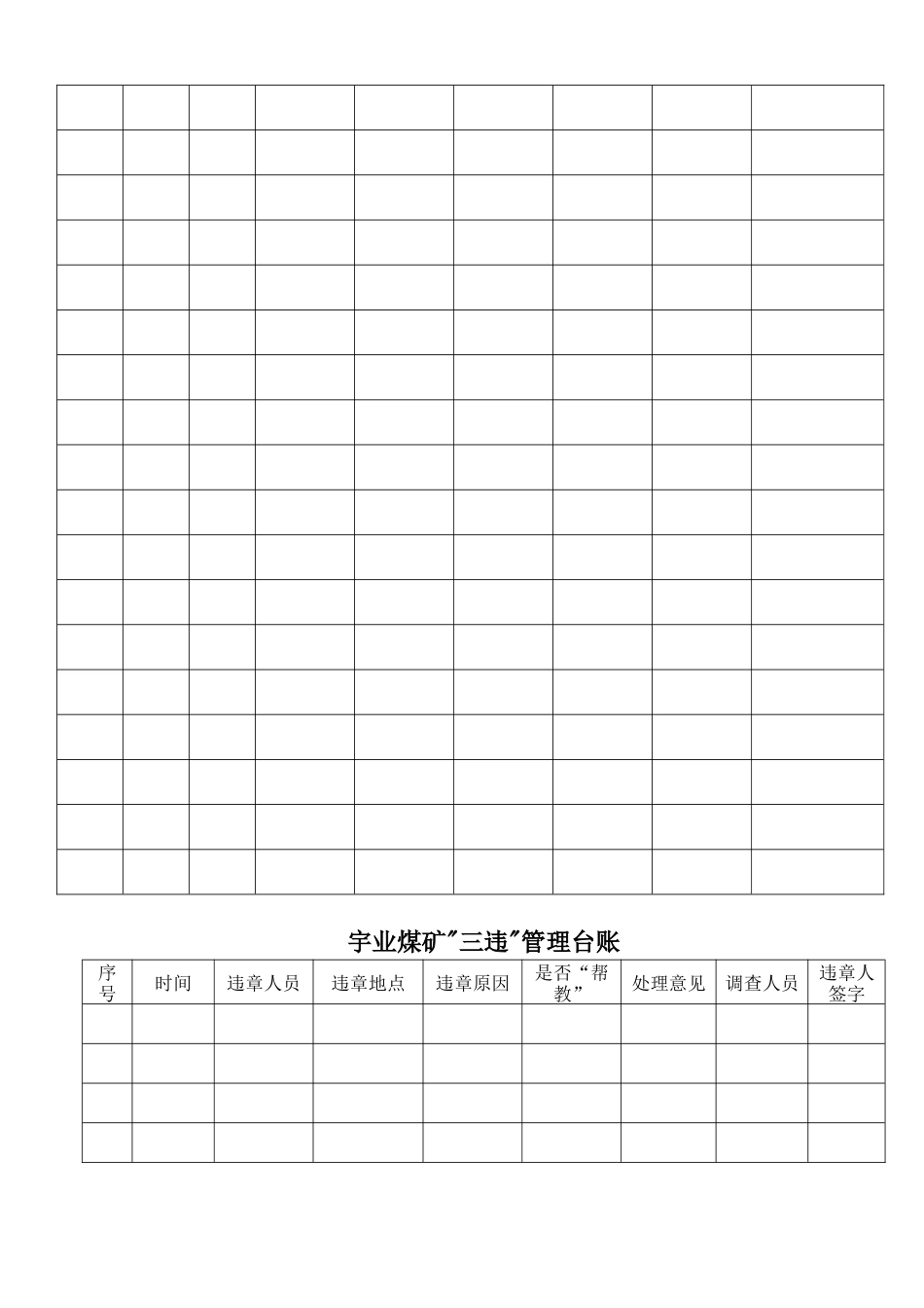 煤矿各专业非常实用的台账_第3页