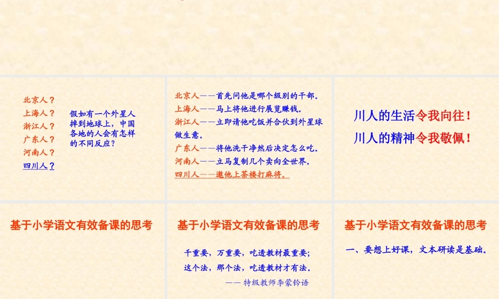 讲座《基于小学语文有效备课的思考》课件123