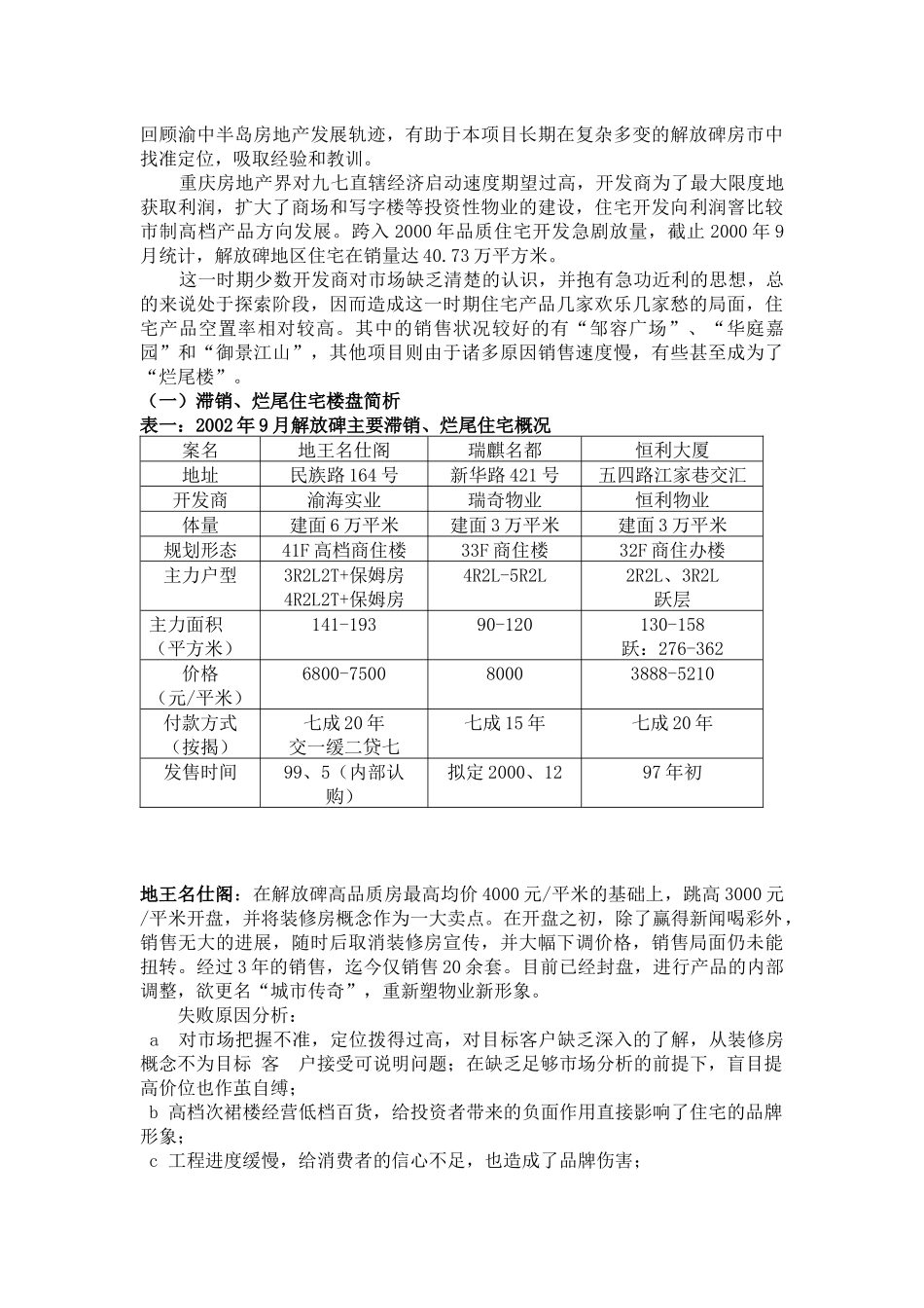 【房地产】重庆城市心语家园项目核心战略报告_第2页