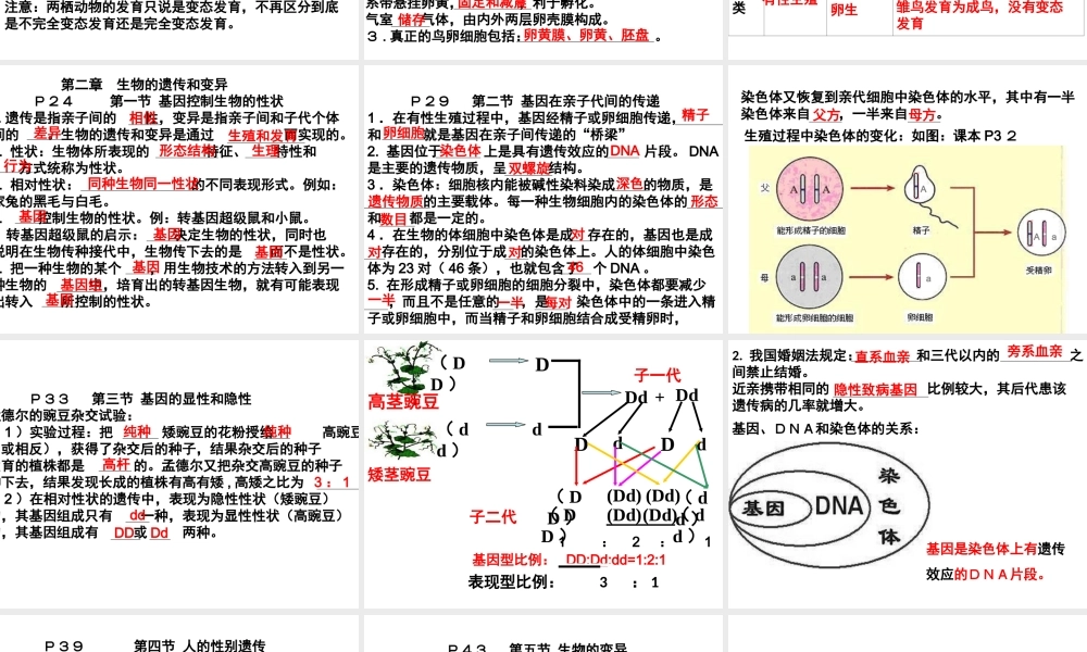 2014八年级下册期末提纲