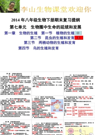 2014八年级下册期末提纲