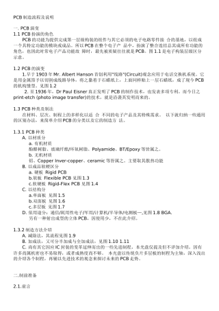 PCB制造流程及说明