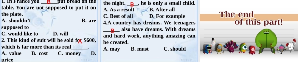 九年级英语unit10period7