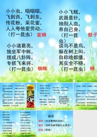 口语交际5谜语