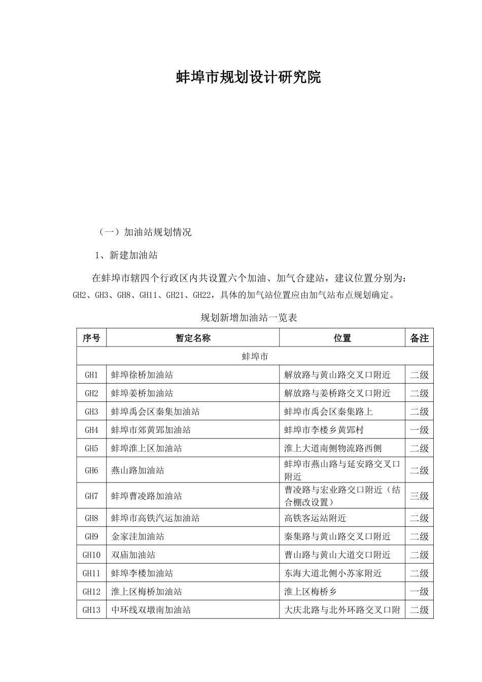 蚌埠市成品油零售体系“十二五”发展规划_第2页