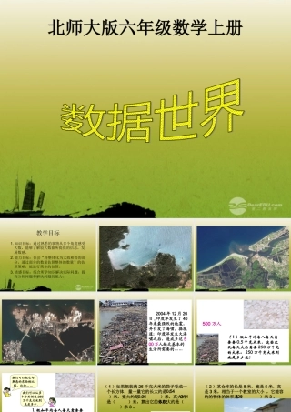 六年级数学上册数据世界北师大版