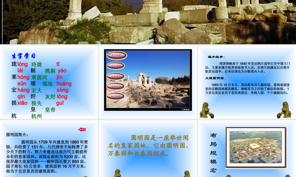 《圆明园的毁灭》教学课件2
