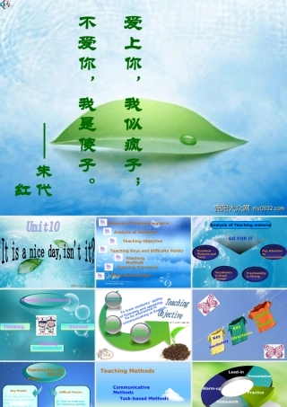 新目标英语it's_a_nice_day_isn't_it说课课件[1]