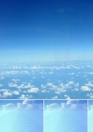 蓝色天空大气模板