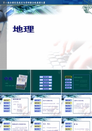 地理：人教版新课标七年下册第八章第一节+中东（课件）