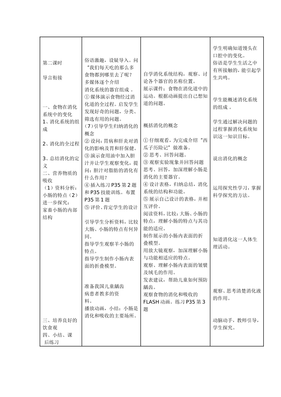 笫二节消化和吸收教案_第3页
