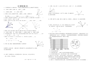 初一数学复习四