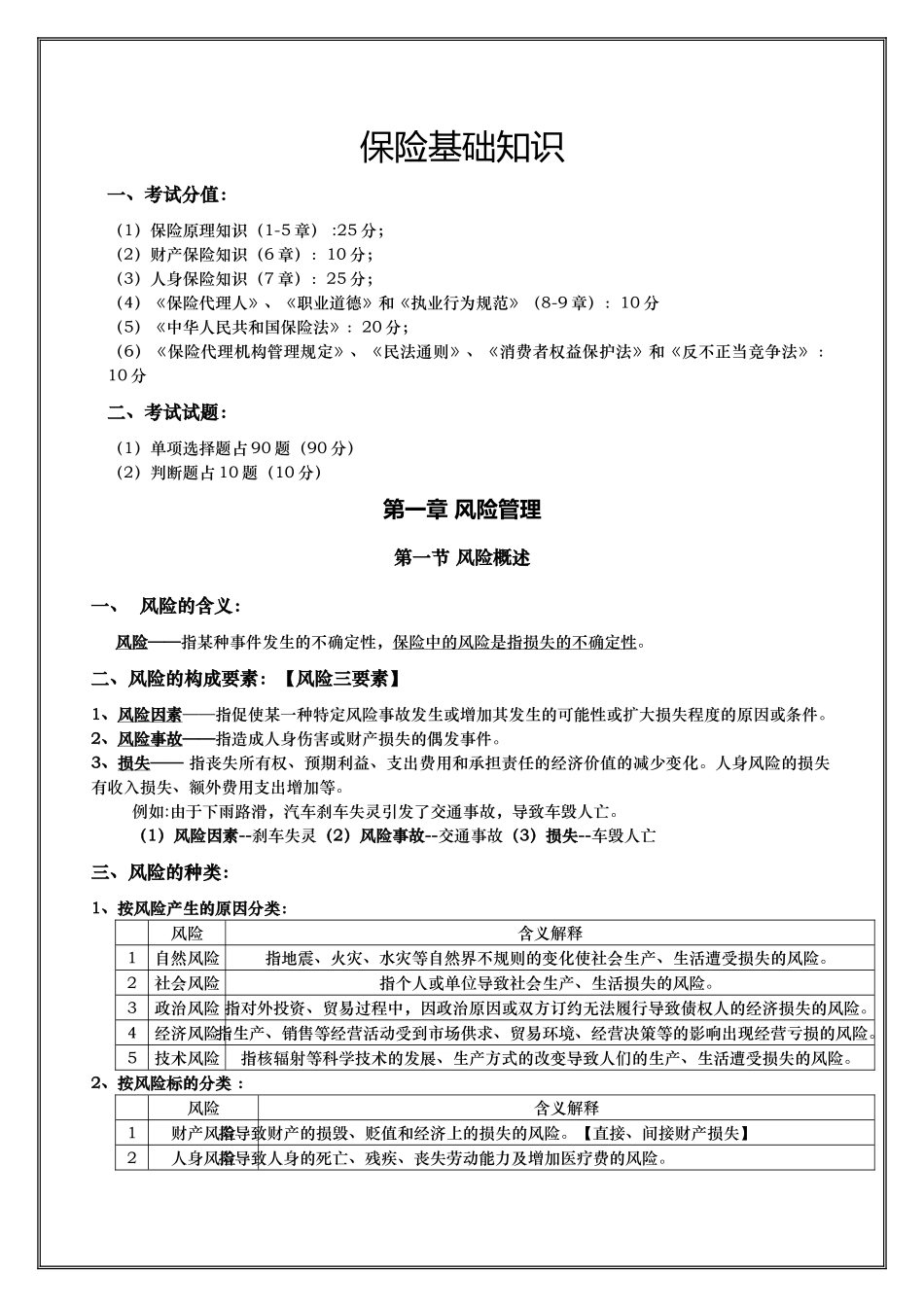 保险基础知识简读本(XXXX版)_第1页