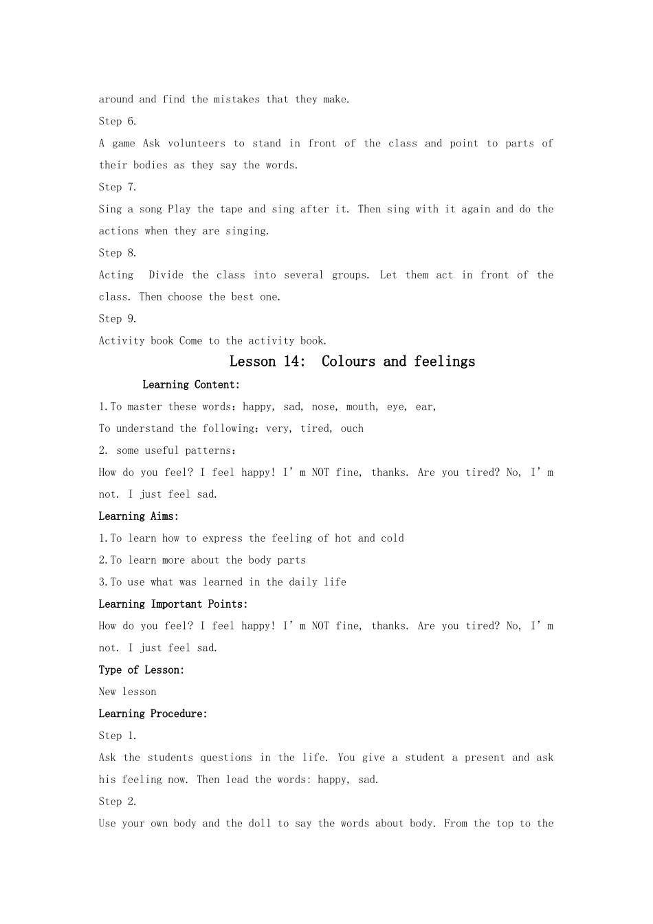 七上Unit3教案_第2页