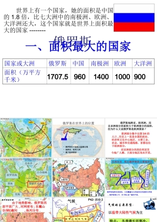 俄罗斯课件PPT