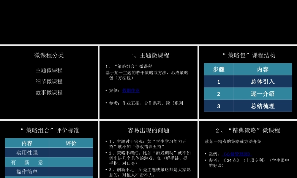 微课程开发指南