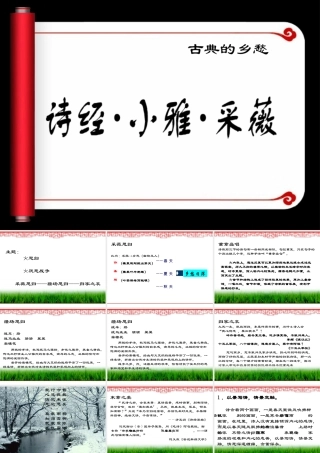 《诗经采薇》