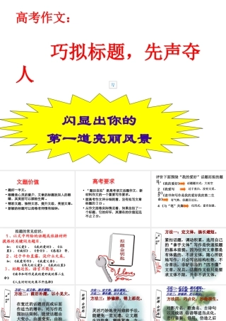 作文标题课件