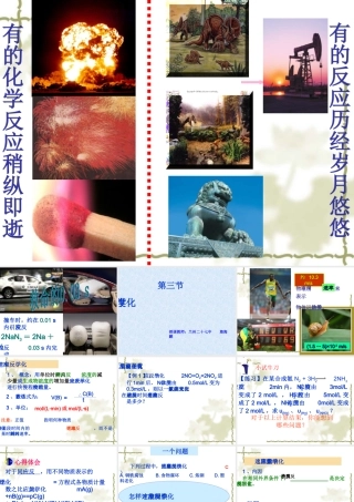 新人教化学反应的速率和限度