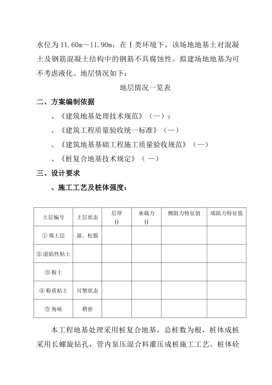 CFG（水泥粉煤灰碎石桩）施工组织设计方案(DOC13页)_第2页