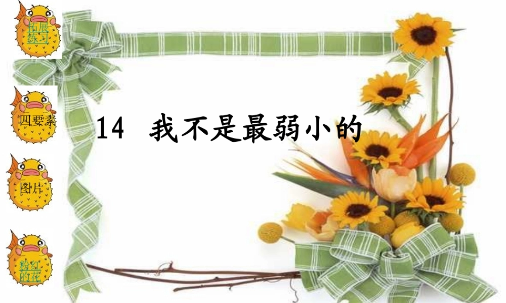 《我不是最弱小的》课件 (2)