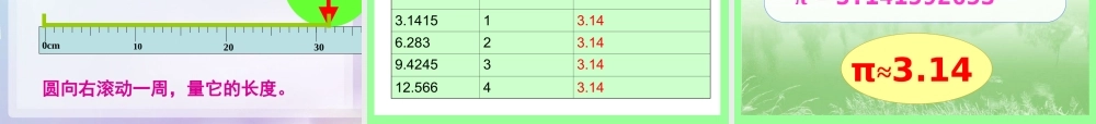 2014新人教版六数上——圆的周长