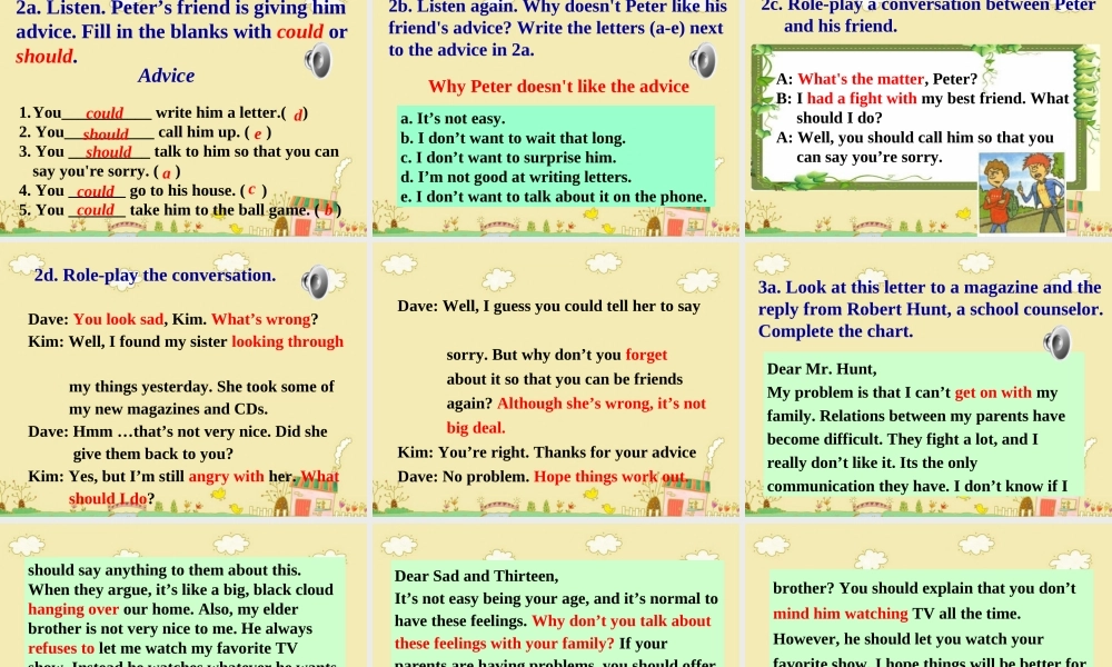 新目标go_for_it八下_unit4_Why_don’_t_you_talk_to__your_parents