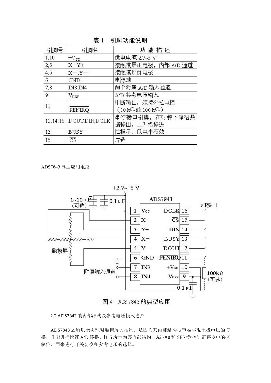 触摸屏控制芯片ADS7843中文资料[1]_第2页