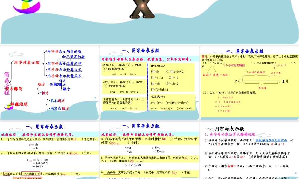 简易方程整理和复习