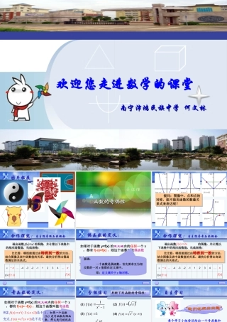 何文林函数的奇偶性上课课件2