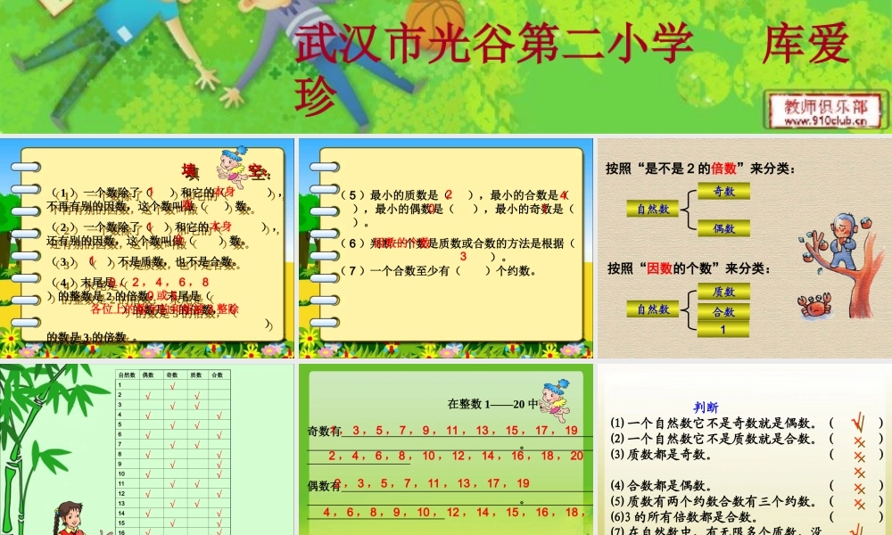 质数和合数练习课