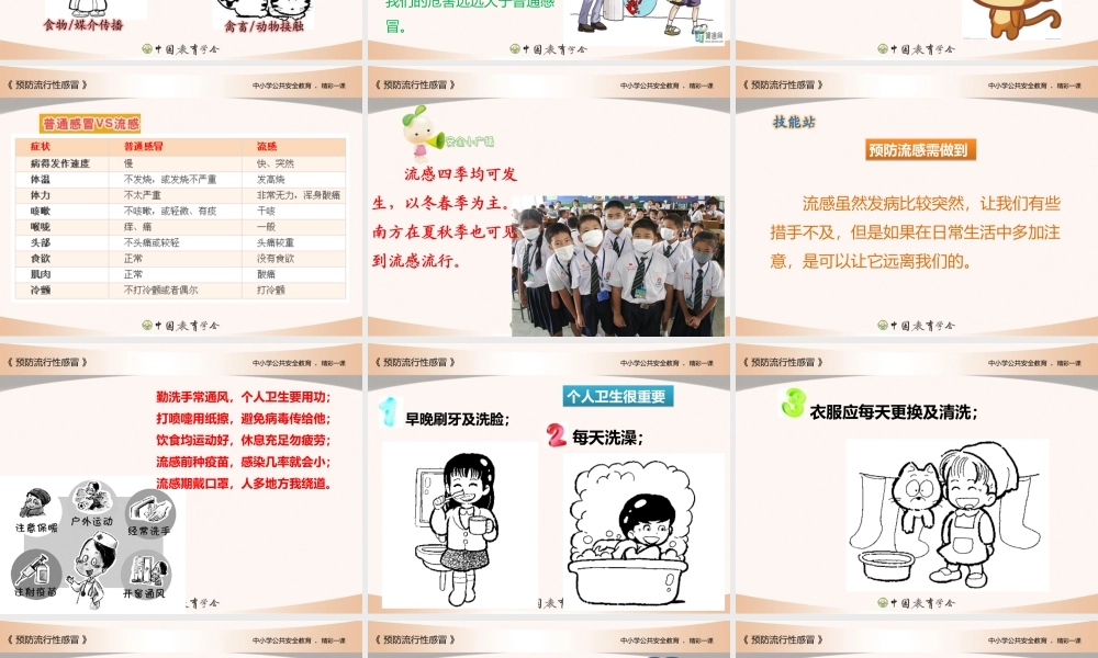 预防流行性感冒