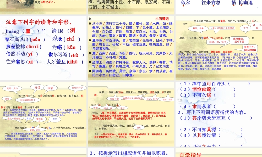 《小石潭记》课件(4)